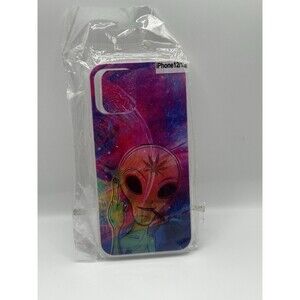 Colorful Alien iPhone 12/12 Pro Case Trippy Space Shockproof Cover